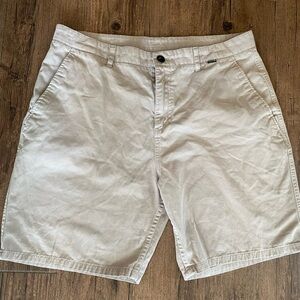 Hurley Men's Light Gray Flat Front Shorts